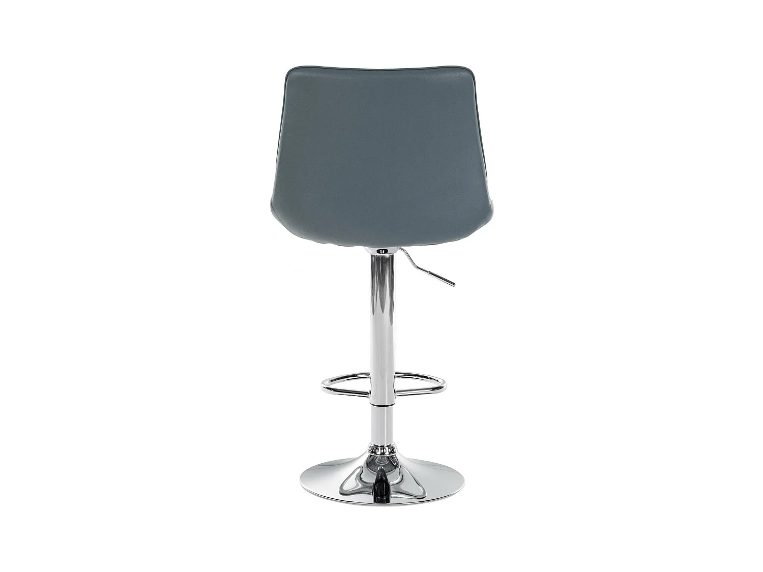 Lot de 2  Tabouret de bar - Similicuir - Gris - Toni