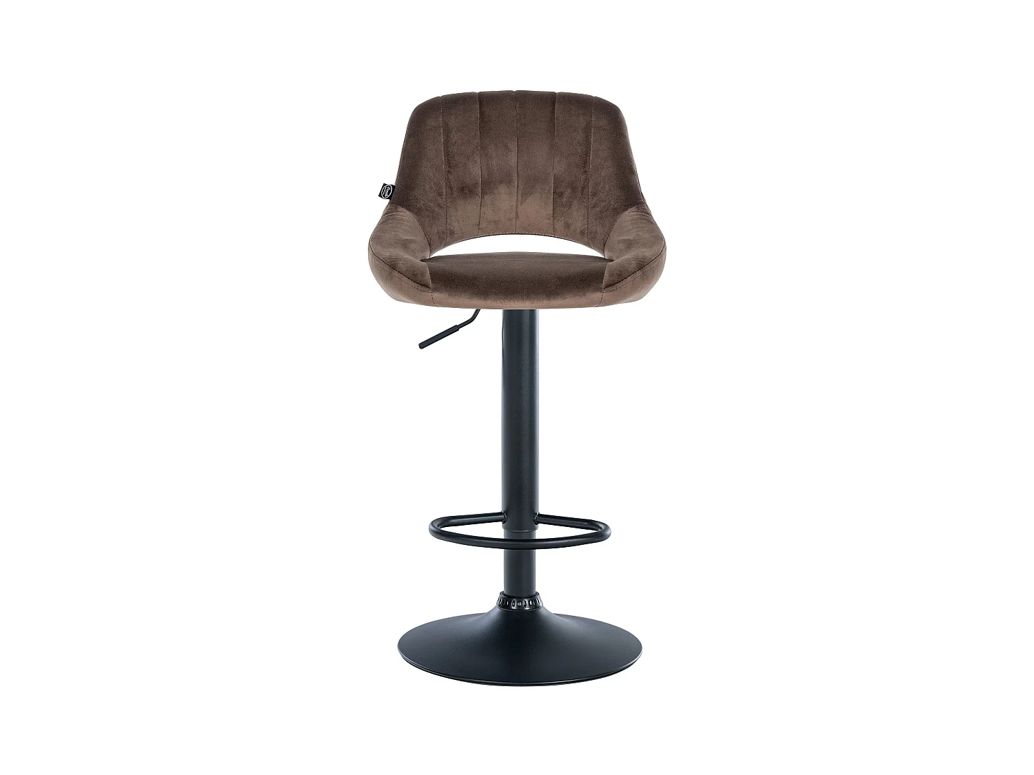 Tabouret de bar - Velours & Noir - Marron - Milet