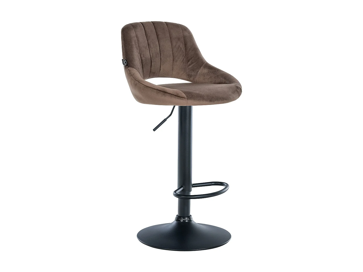 Tabouret de bar - Velours & Noir - Marron - Milet