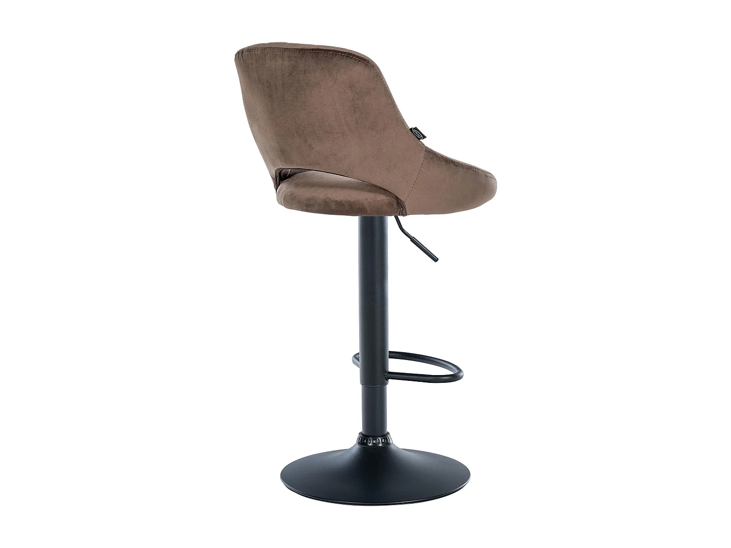 Tabouret de bar - Velours & Noir - Marron - Milet