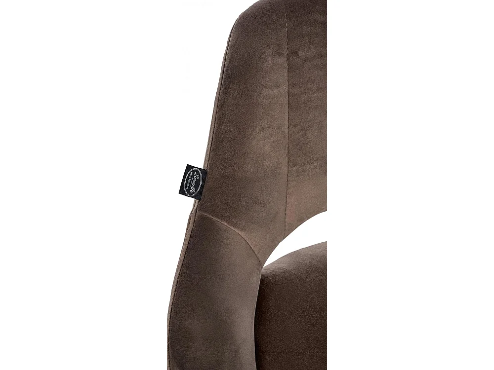 Tabouret de bar - Velours & Noir - Marron - Milet