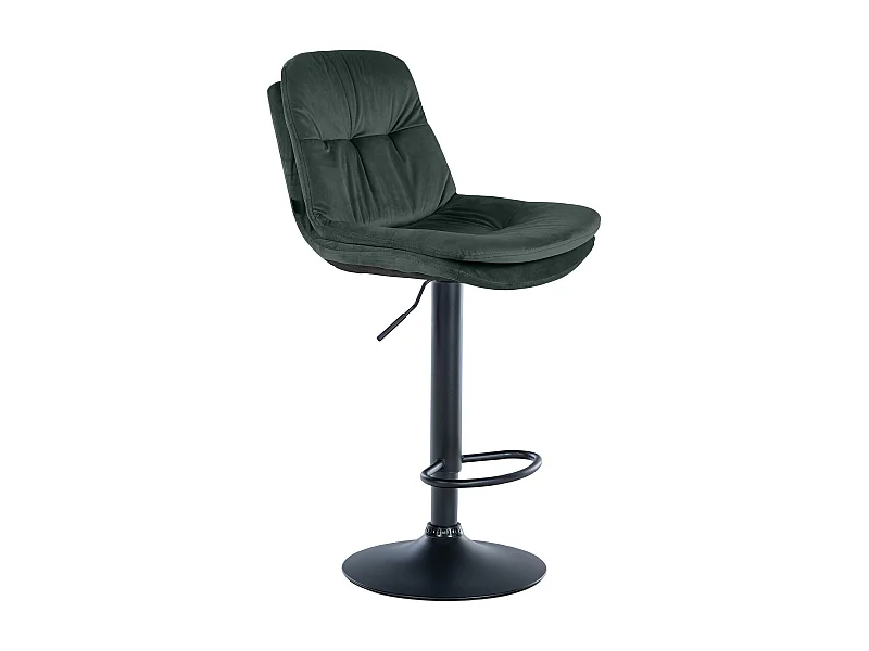 Tabouret de bar - Velours - Vert foncé - Laurel
