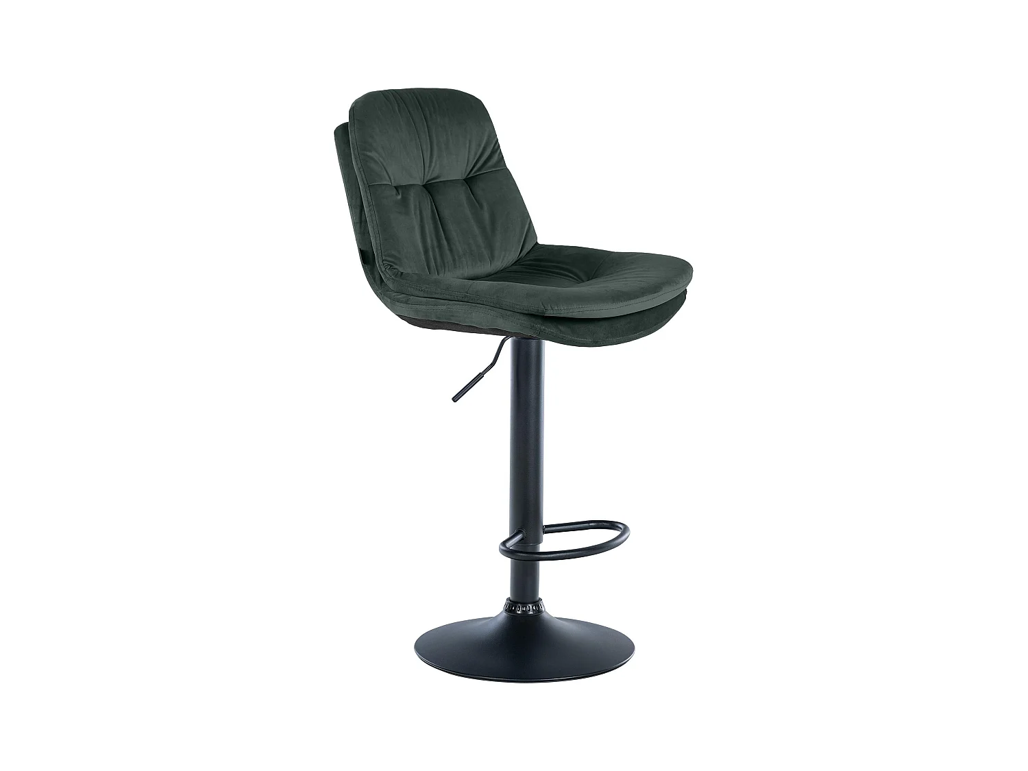 Tabouret de bar - Velours - Vert foncé - Laurel