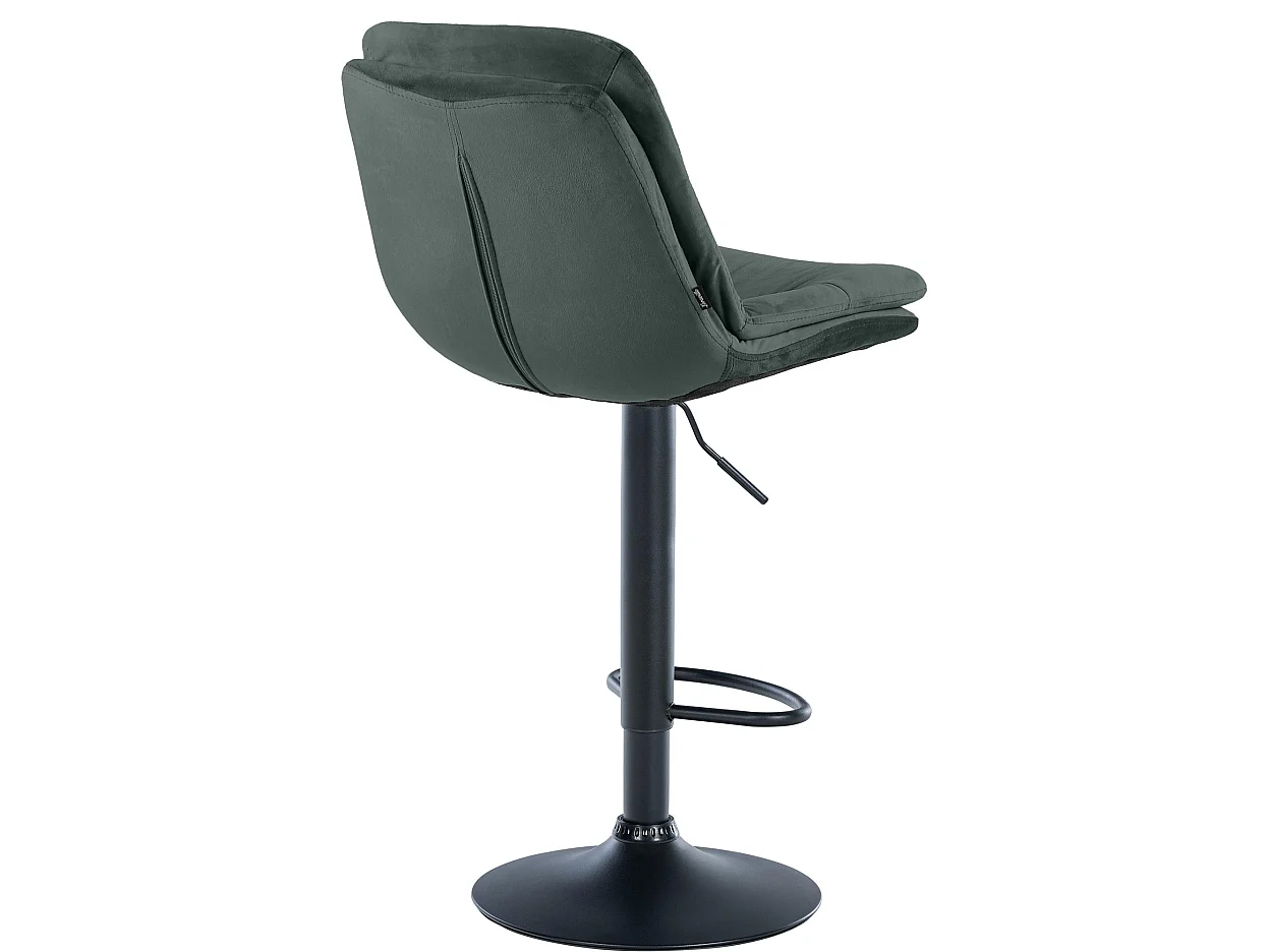 Tabouret de bar - Velours - Vert foncé - Laurel