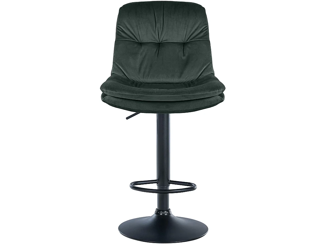 Tabouret de bar - Velours - Vert foncé - Laurel