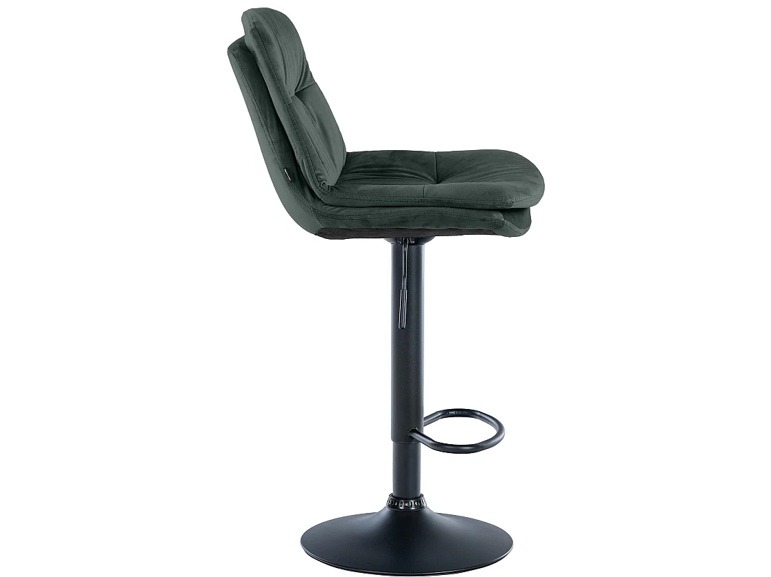 Tabouret de bar - Velours - Vert foncé - Laurel