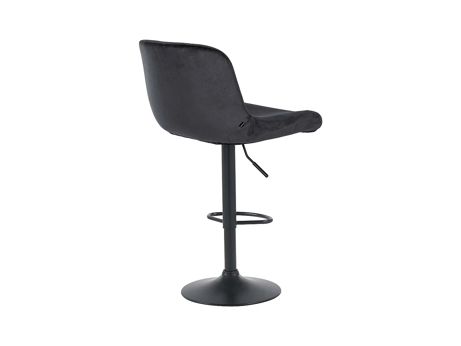 Tabouret de bar - Velours - Noir - Solon