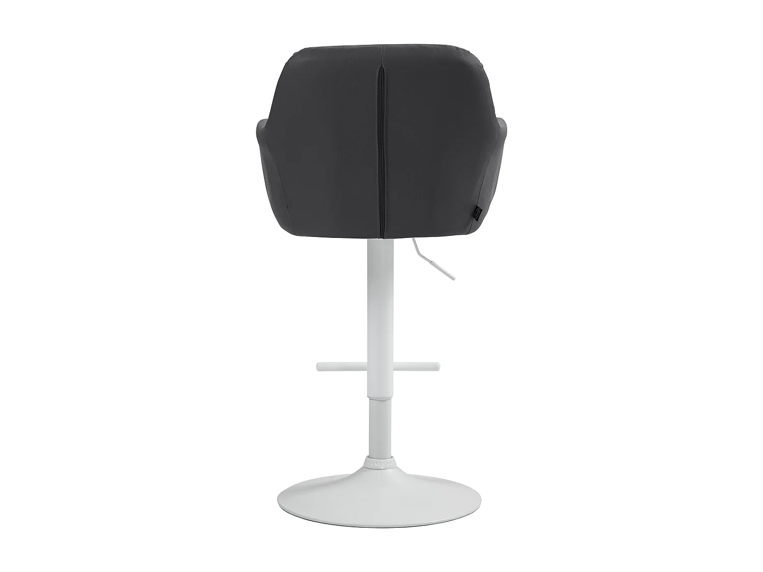 Tabouret de bar - Similicuir - Noir - Natoma