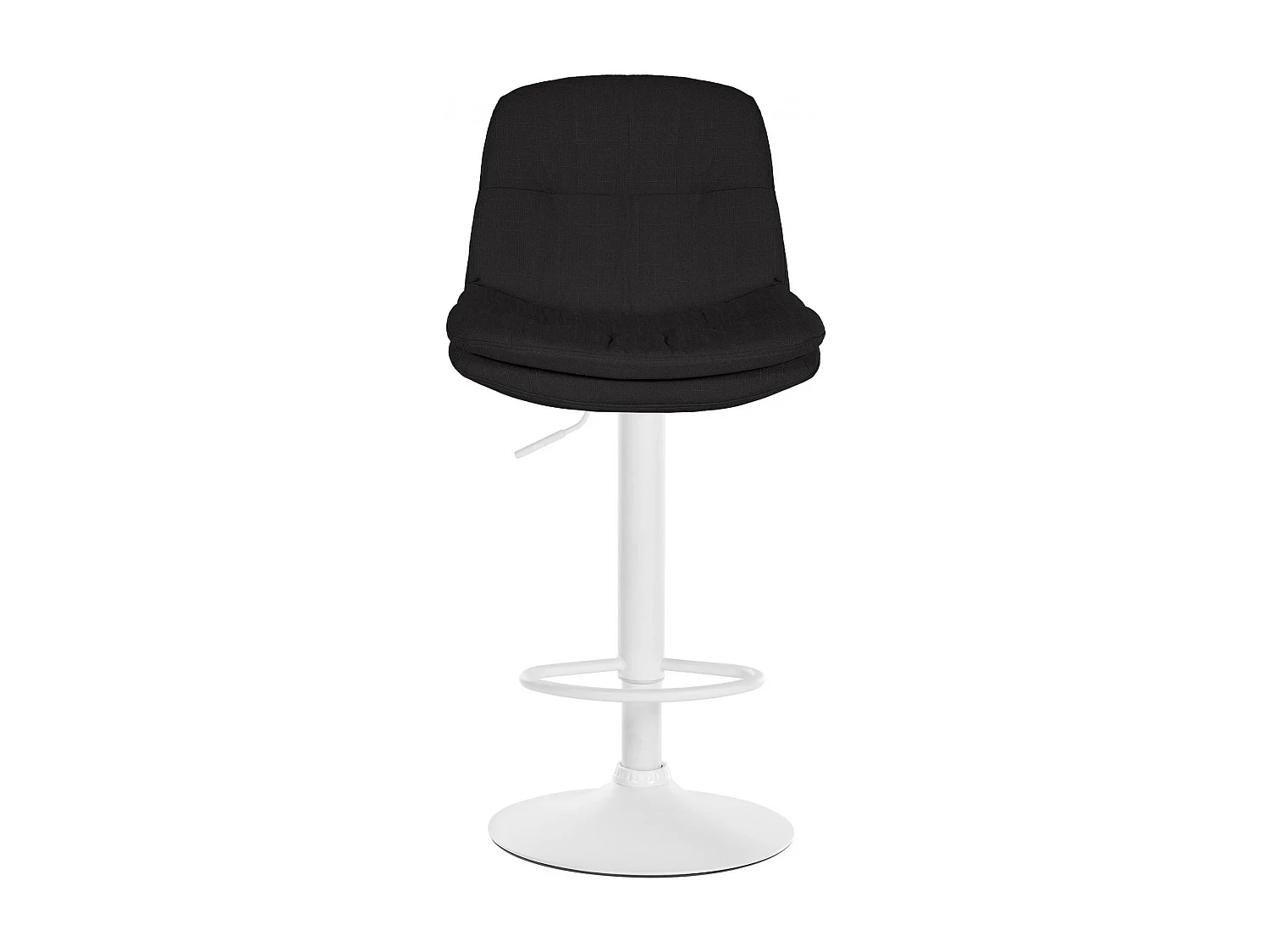 Tabouret de bar - Tissu - Noir - Laurel