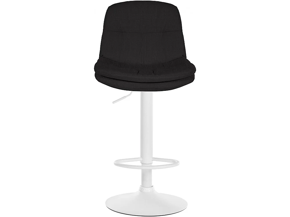 Tabouret de bar - Tissu - Noir - Laurel