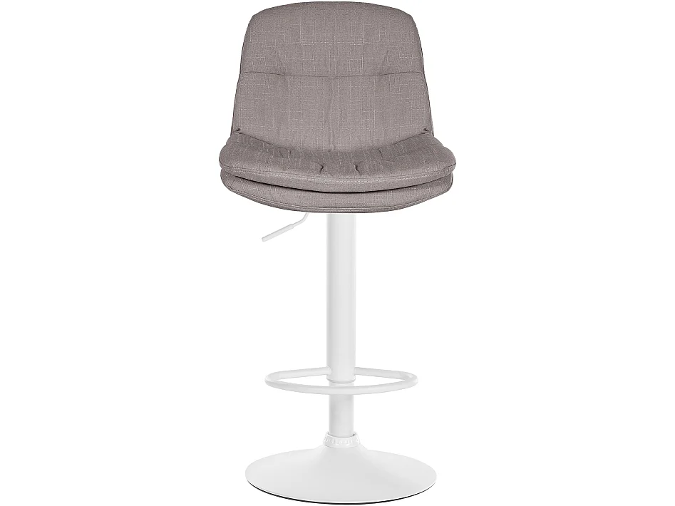 Tabouret de bar - Tissu - Gris - Laurel
