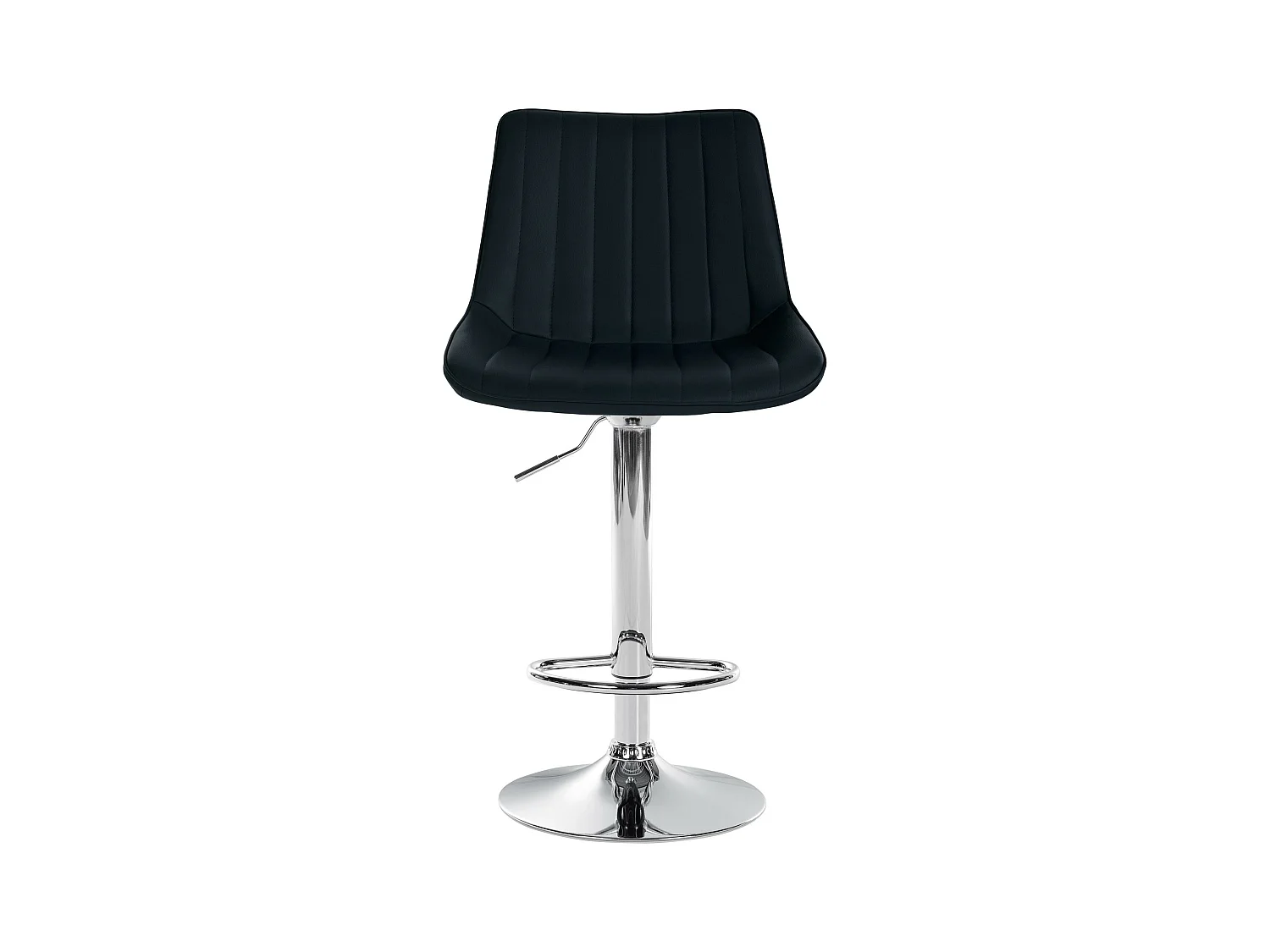 Lot de 2  Tabouret de bar - Similicuir - Noir - Toni