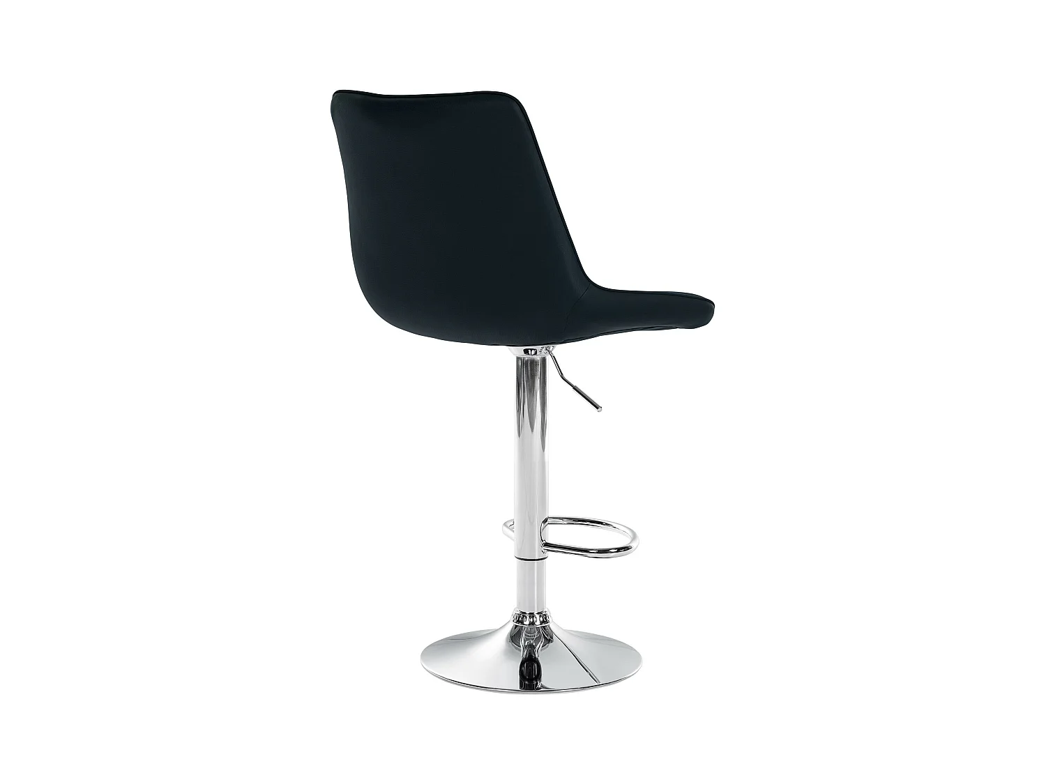 Lot de 2  Tabouret de bar - Similicuir - Noir - Toni