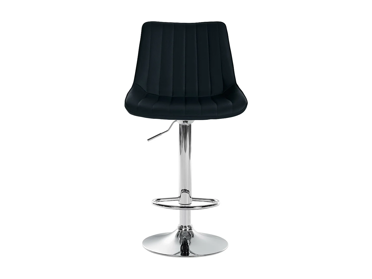 Lot de 2  Tabouret de bar - Similicuir - Noir - Toni