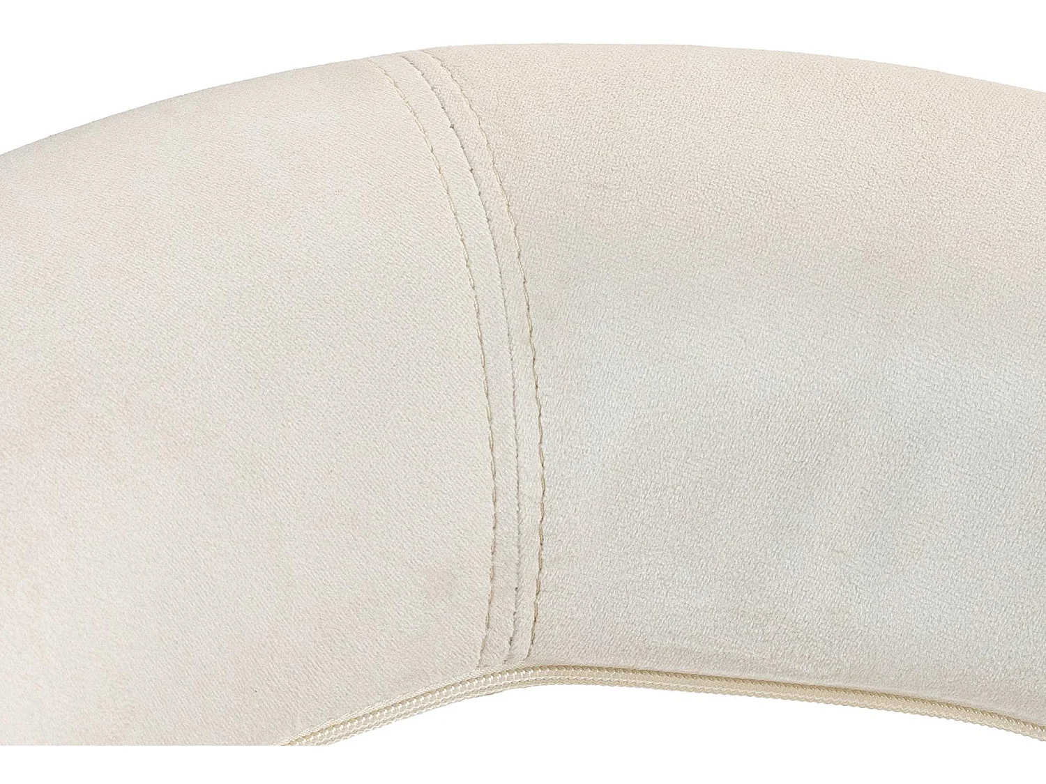 Tabouret de bar - Velours & Blanc - Crème - Olinda