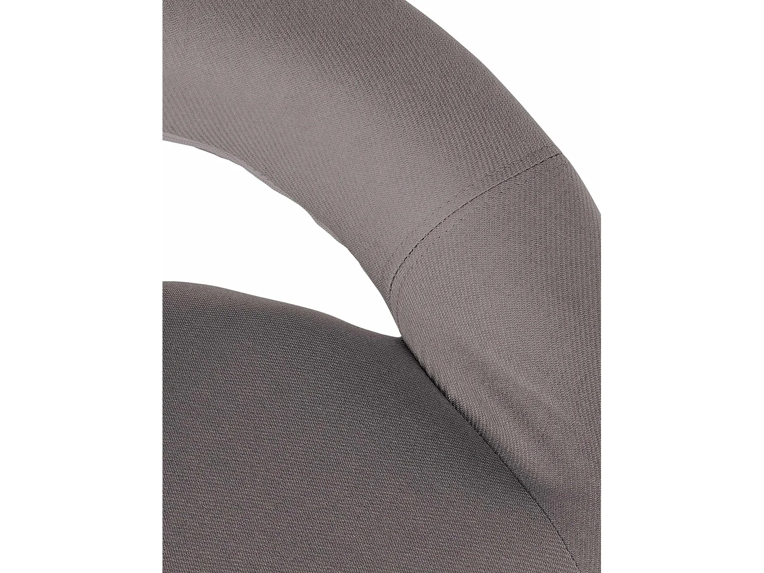 Tabouret de bar - Tissu & Noir - Gris - Olinda