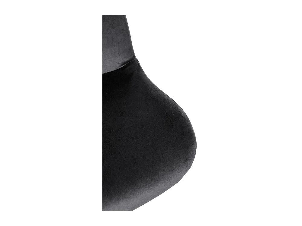 Tabouret de bar - Velours - Noir - Solon