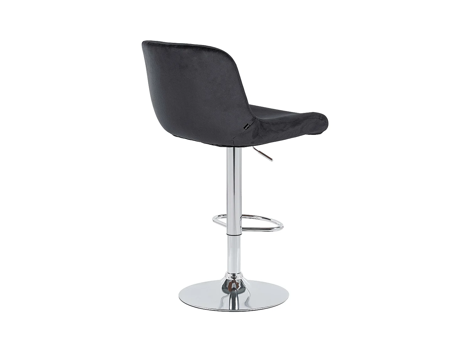 Tabouret de bar - Velours - Noir - Solon