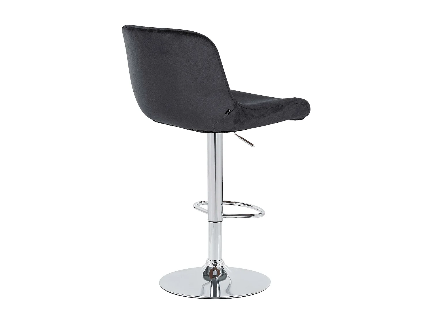 Tabouret de bar - Velours - Noir - Solon