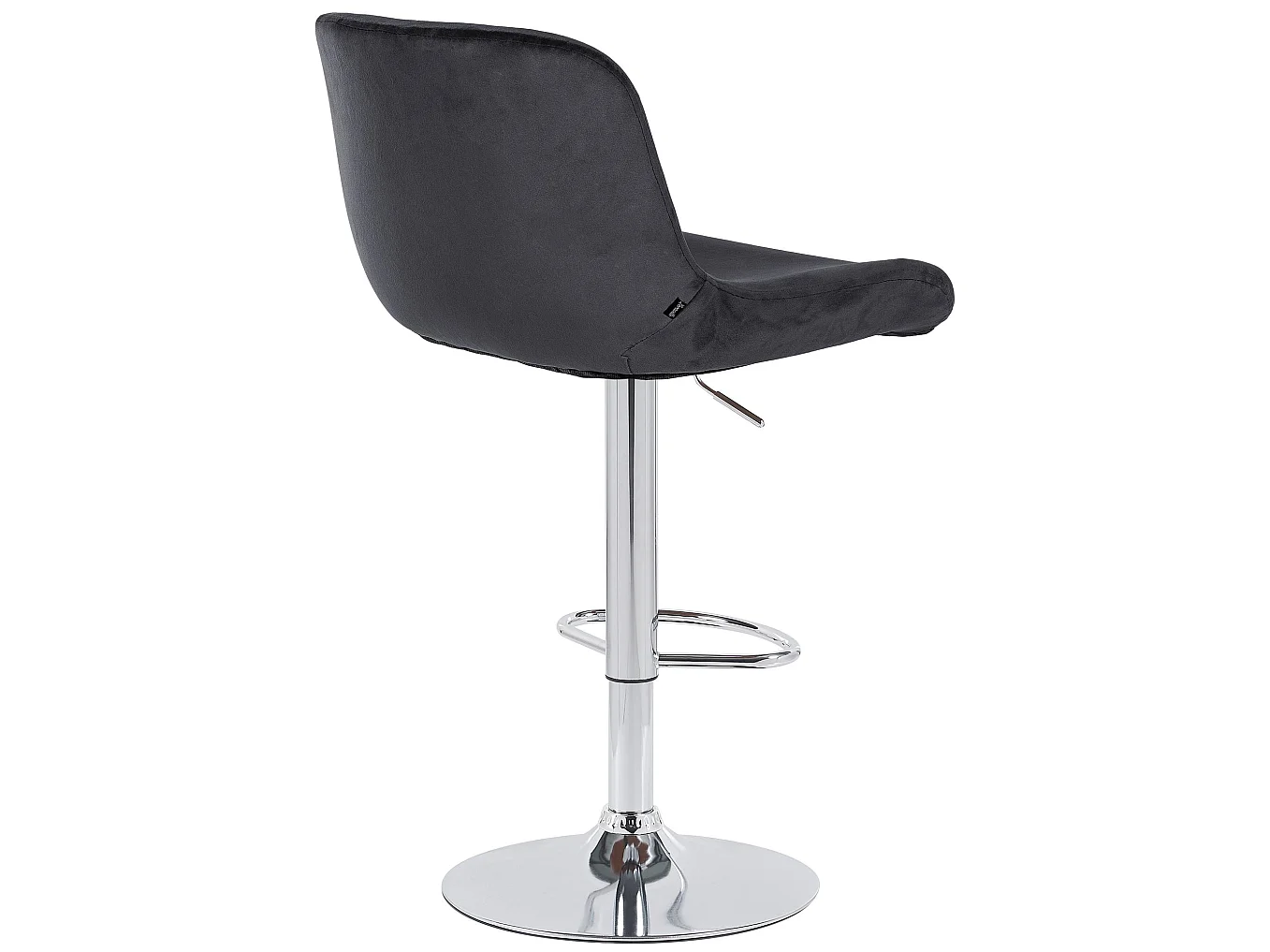 Tabouret de bar - Velours - Noir - Solon