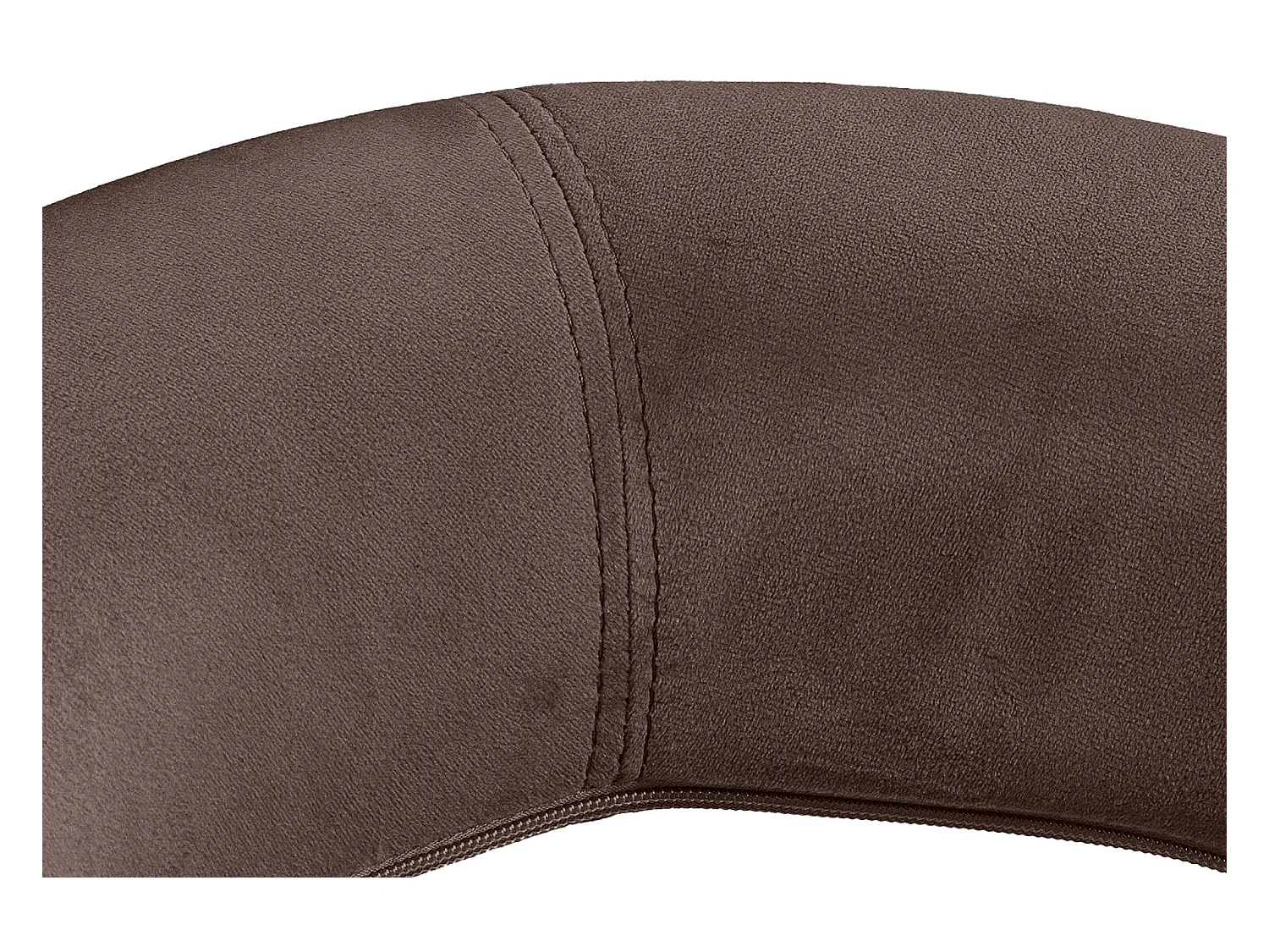 Tabouret de bar - Velours & Noir - Marron - Olinda