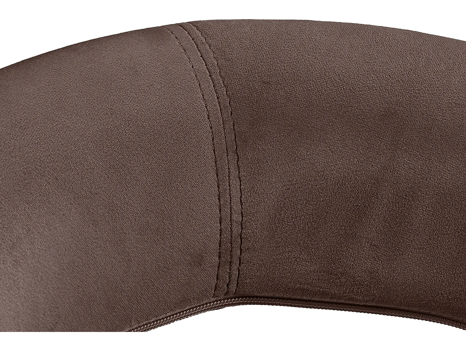 Tabouret de bar - Velours & Noir - Marron - Olinda