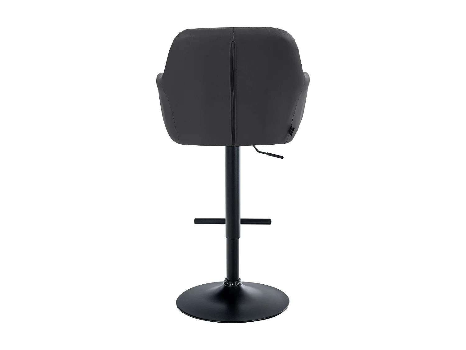 Tabouret de bar - Similicuir - Noir - Natoma