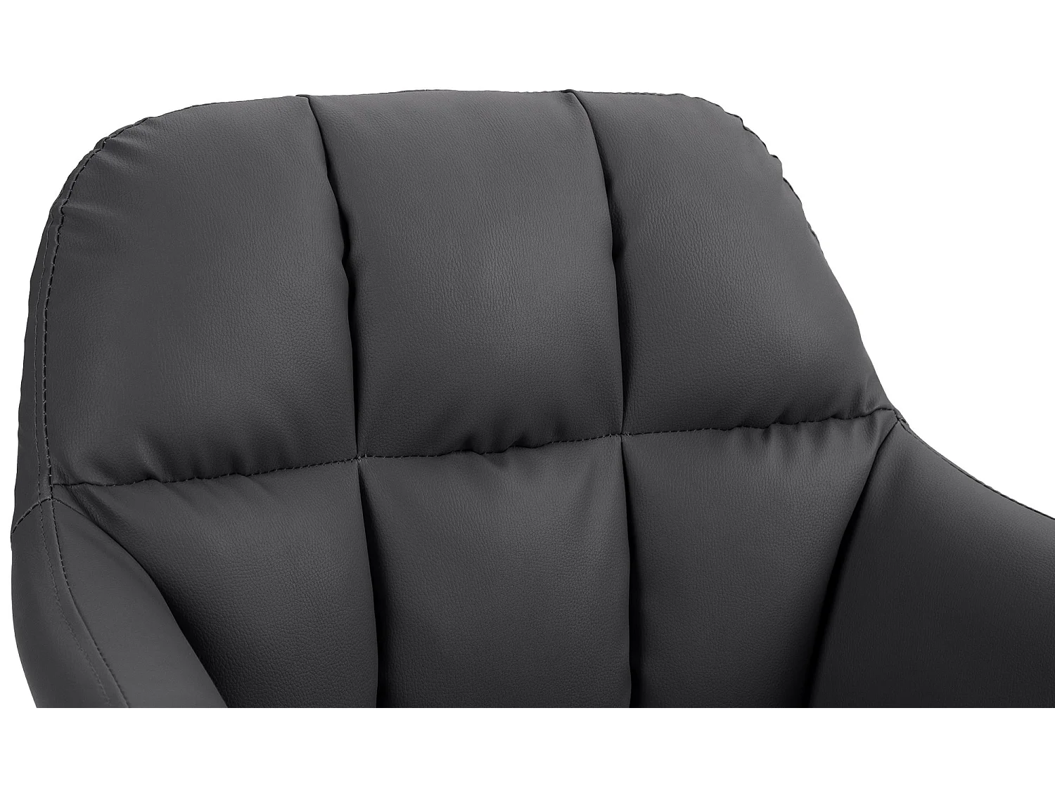 Tabouret de bar - Similicuir - Noir - Natoma