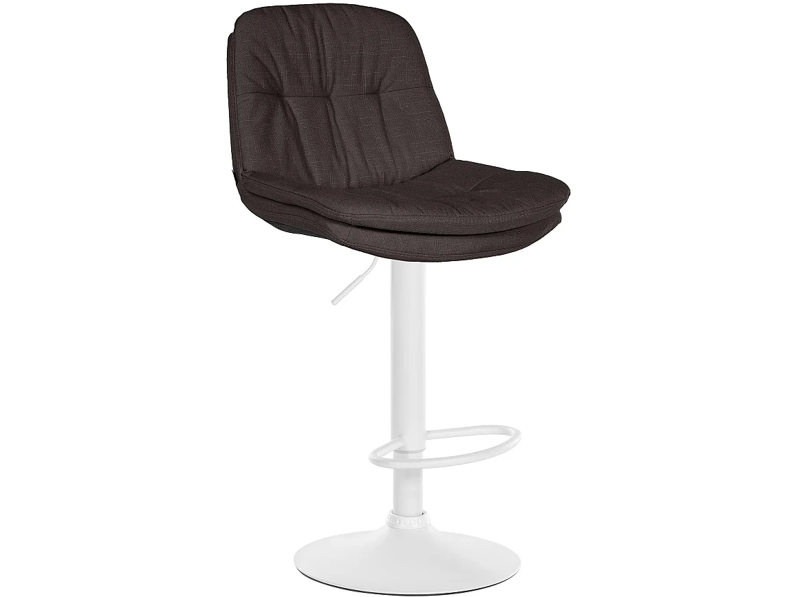 Tabouret de bar - Tissu - Gris foncé - Laurel