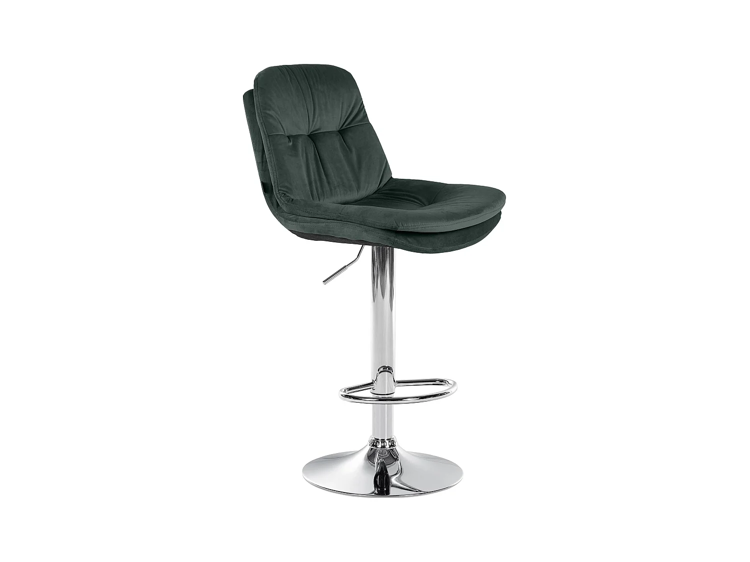 Tabouret de bar - Velours - Vert foncé - Laurel