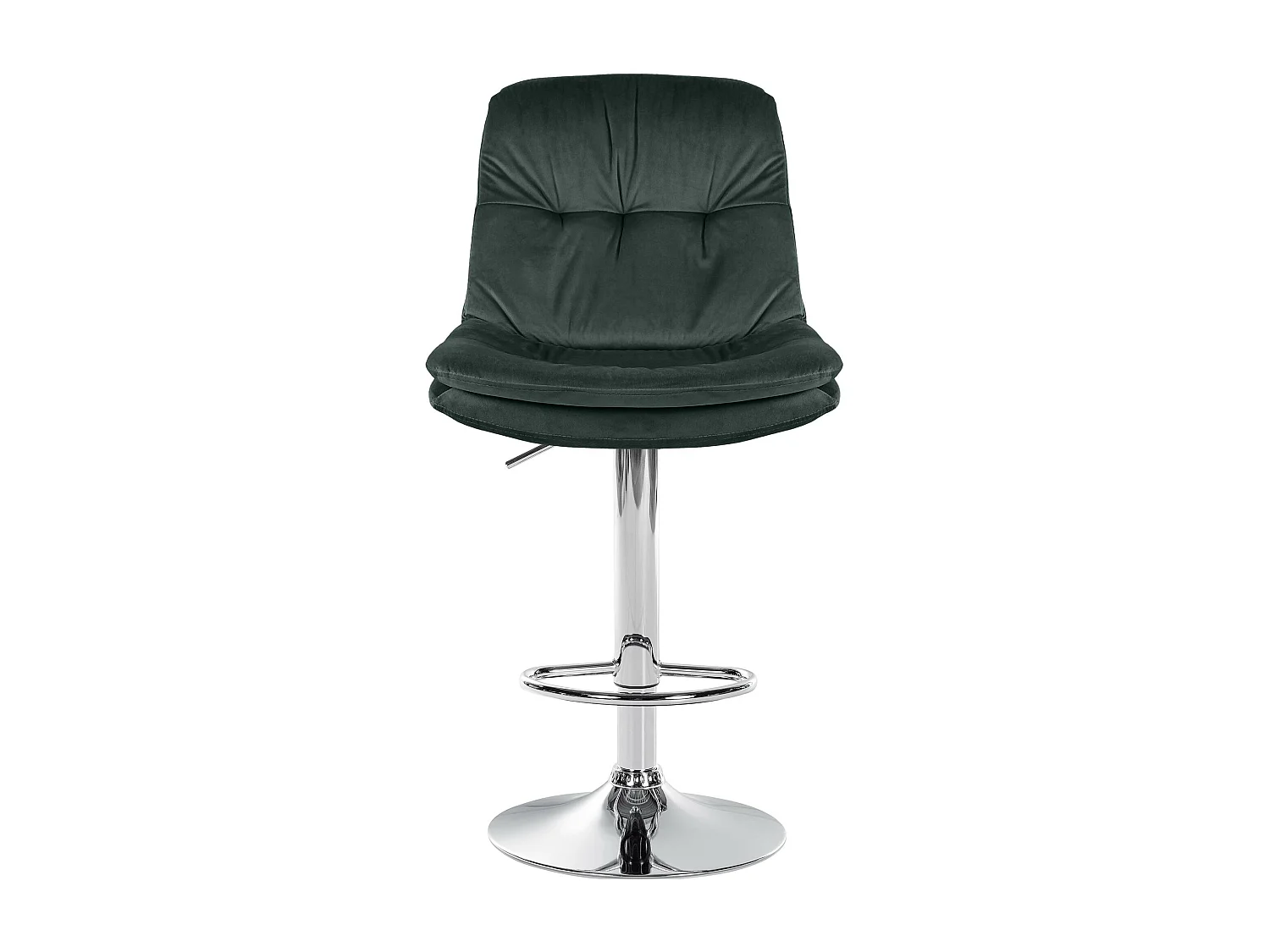 Tabouret de bar - Velours - Vert foncé - Laurel