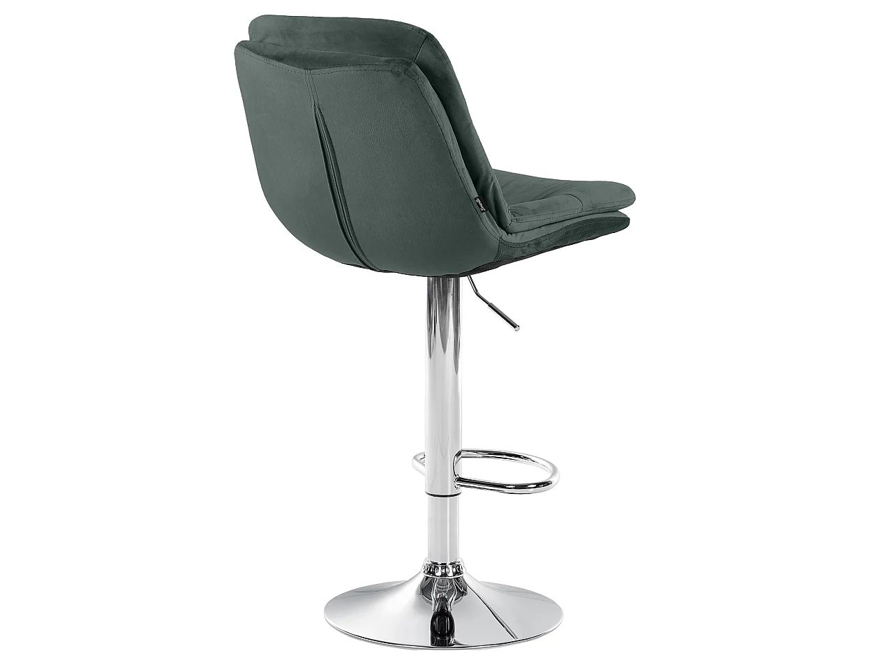 Tabouret de bar - Velours - Vert foncé - Laurel