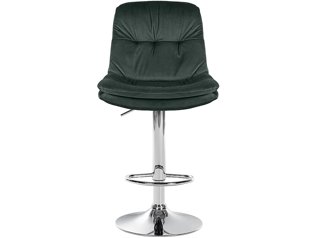 Tabouret de bar - Velours - Vert foncé - Laurel