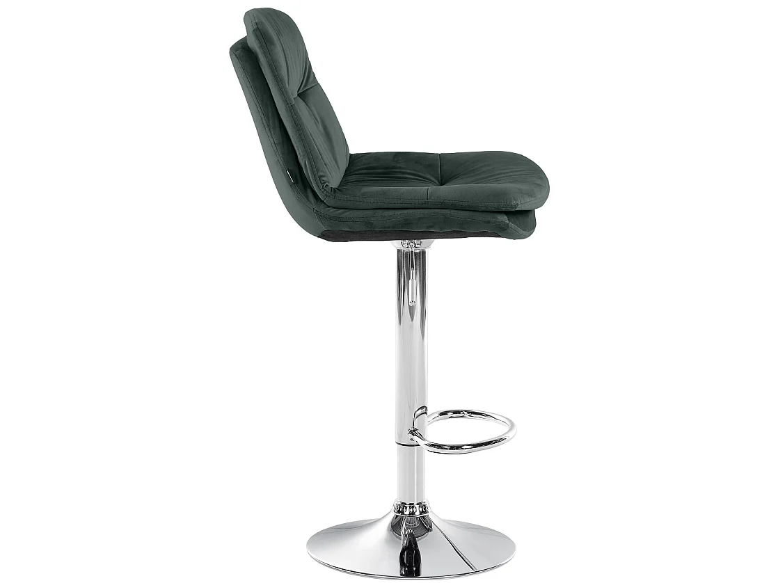 Tabouret de bar - Velours - Vert foncé - Laurel