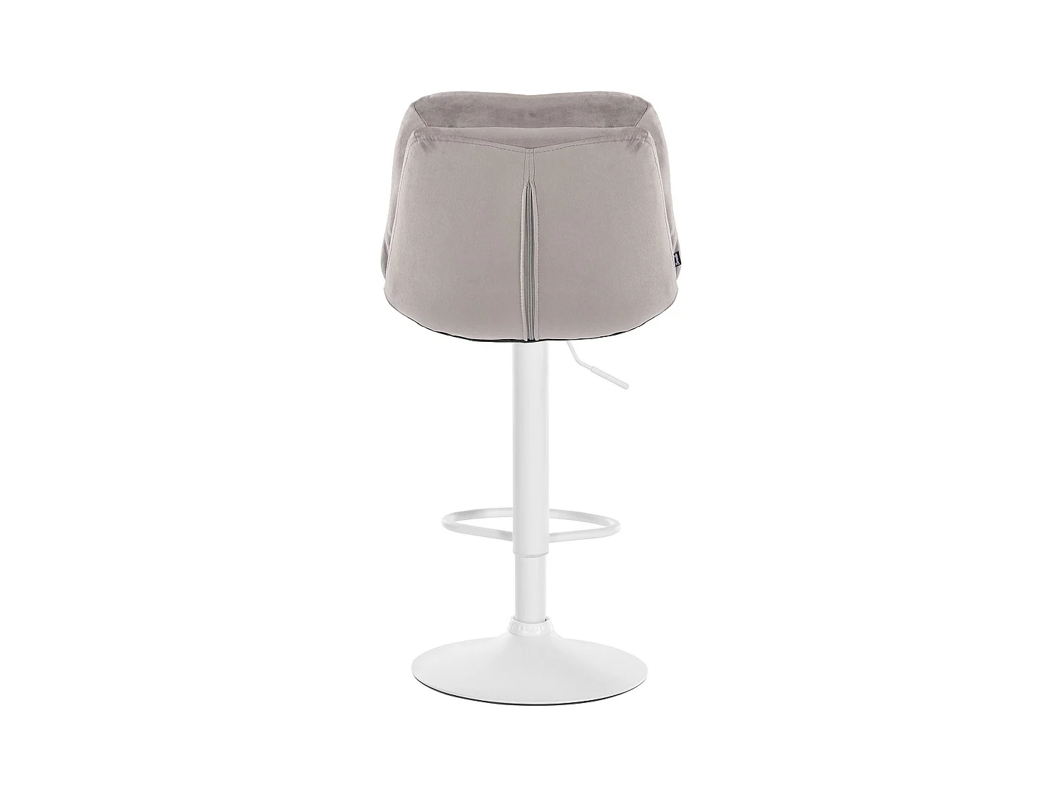 Tabouret de bar - Velours - Gris - Laurel