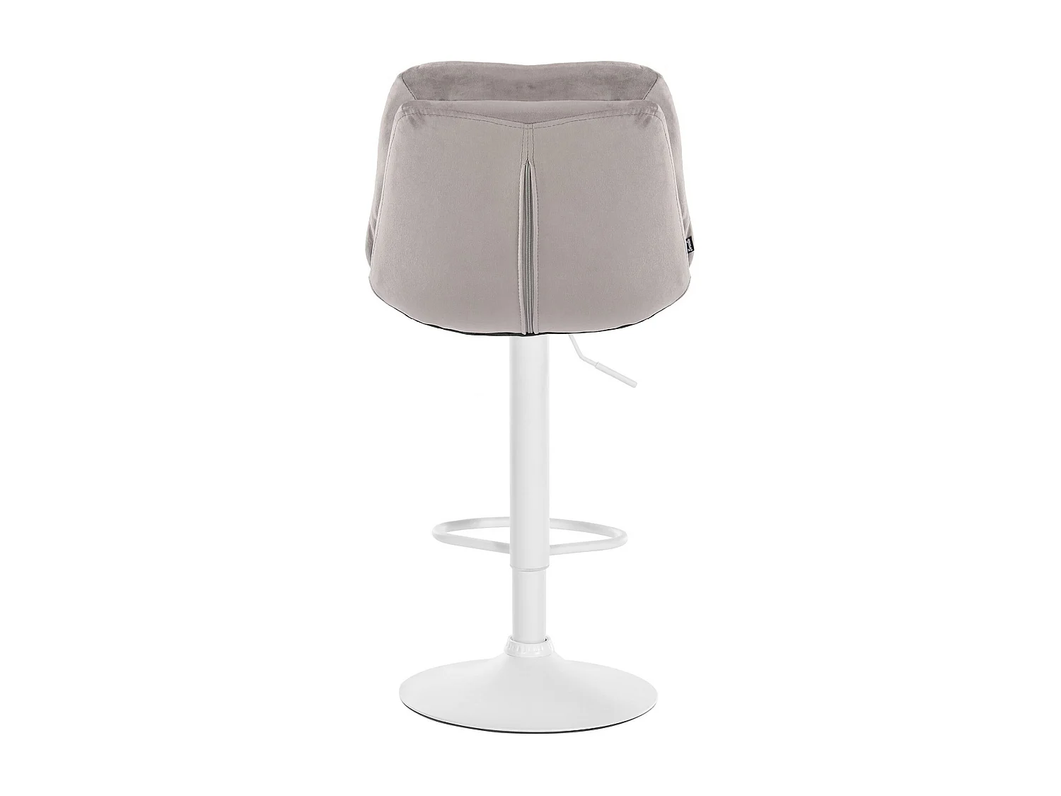 Tabouret de bar - Velours - Gris - Laurel