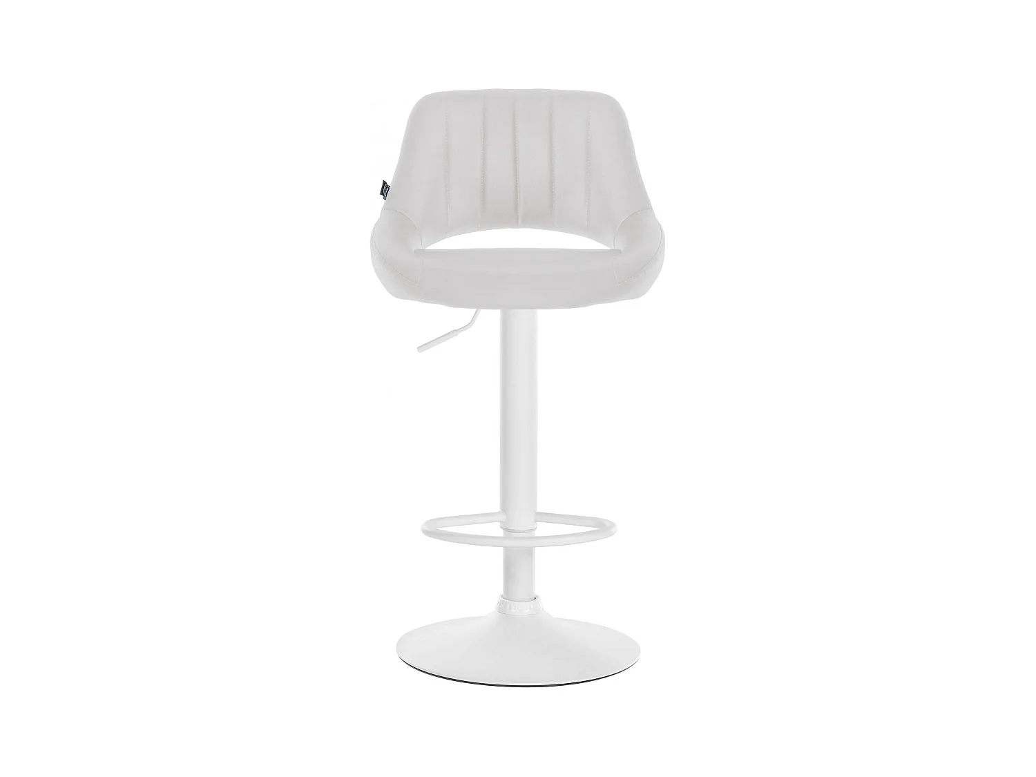 Lot de 2  Tabouret de bar - Similicuir - Blanc - Milet