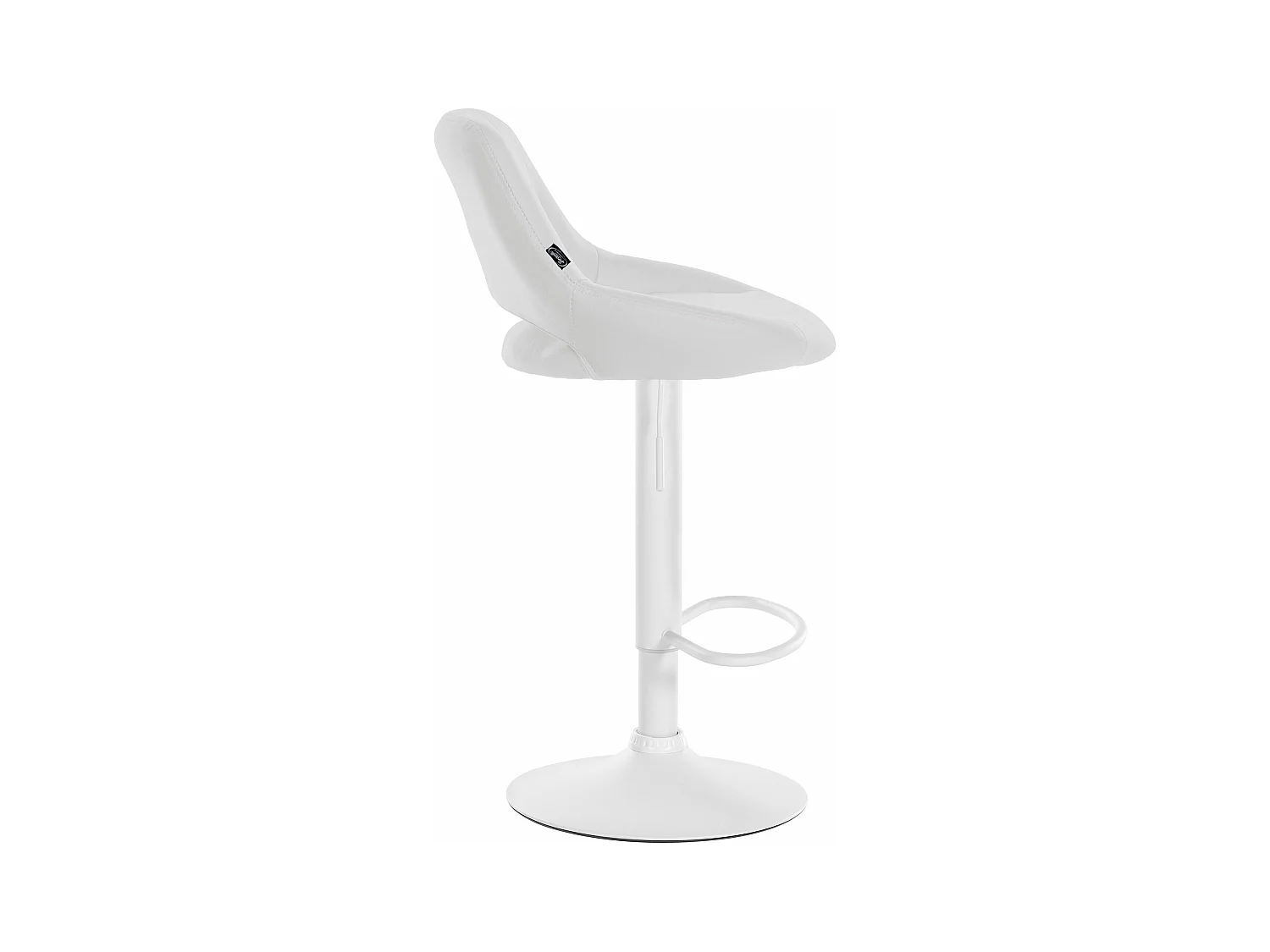 Lot de 2  Tabouret de bar - Similicuir - Blanc - Milet