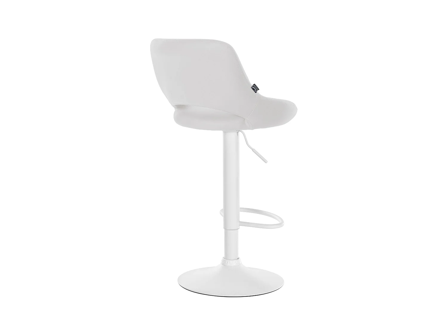 Lot de 2  Tabouret de bar - Similicuir - Blanc - Milet
