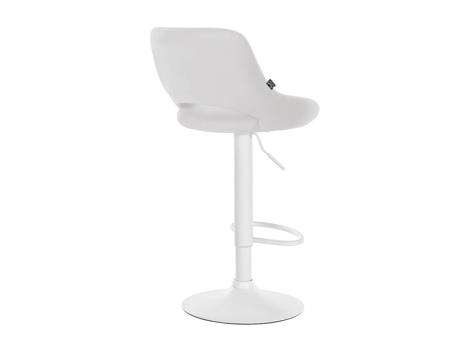 Lot de 2  Tabouret de bar - Similicuir - Blanc - Milet