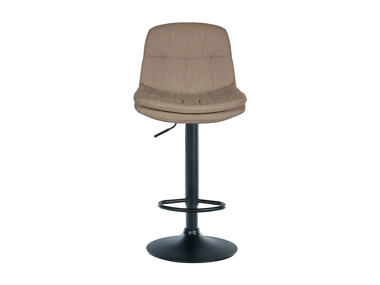 Tabouret de bar - Tissu - Taupe - Laurel