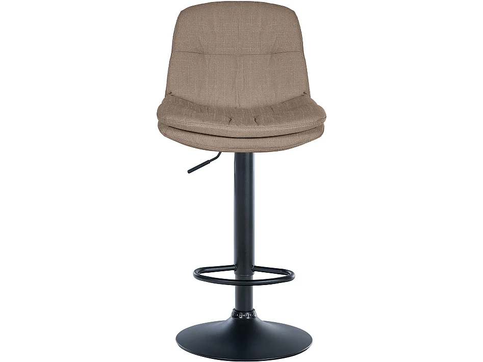 Tabouret de bar - Tissu - Taupe - Laurel