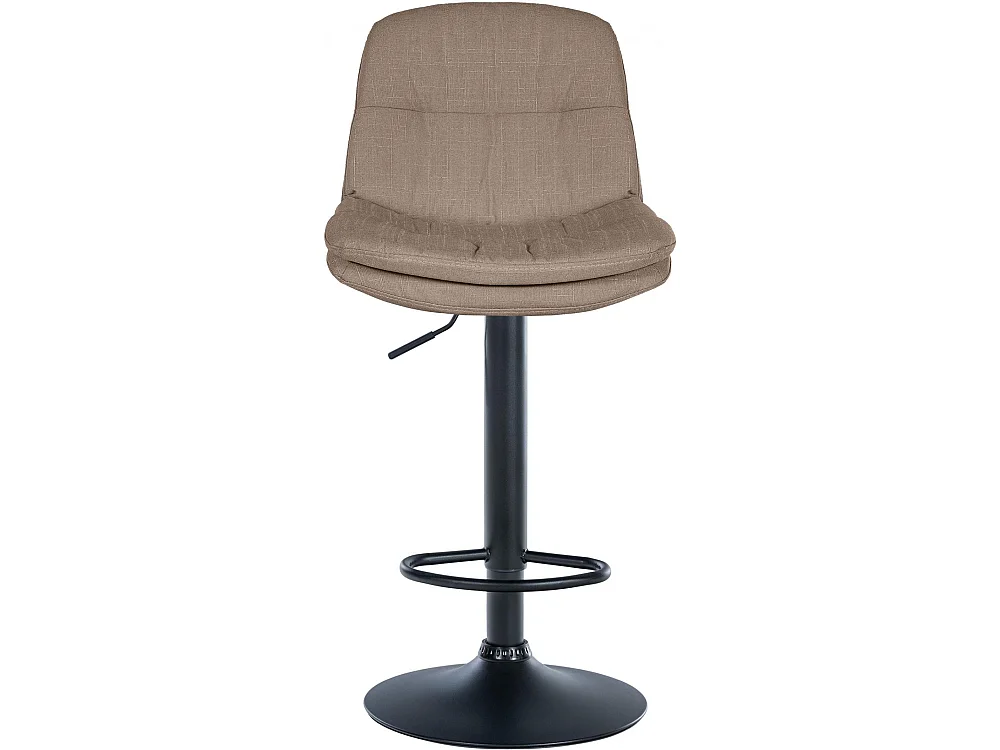 Tabouret de bar - Tissu - Taupe - Laurel
