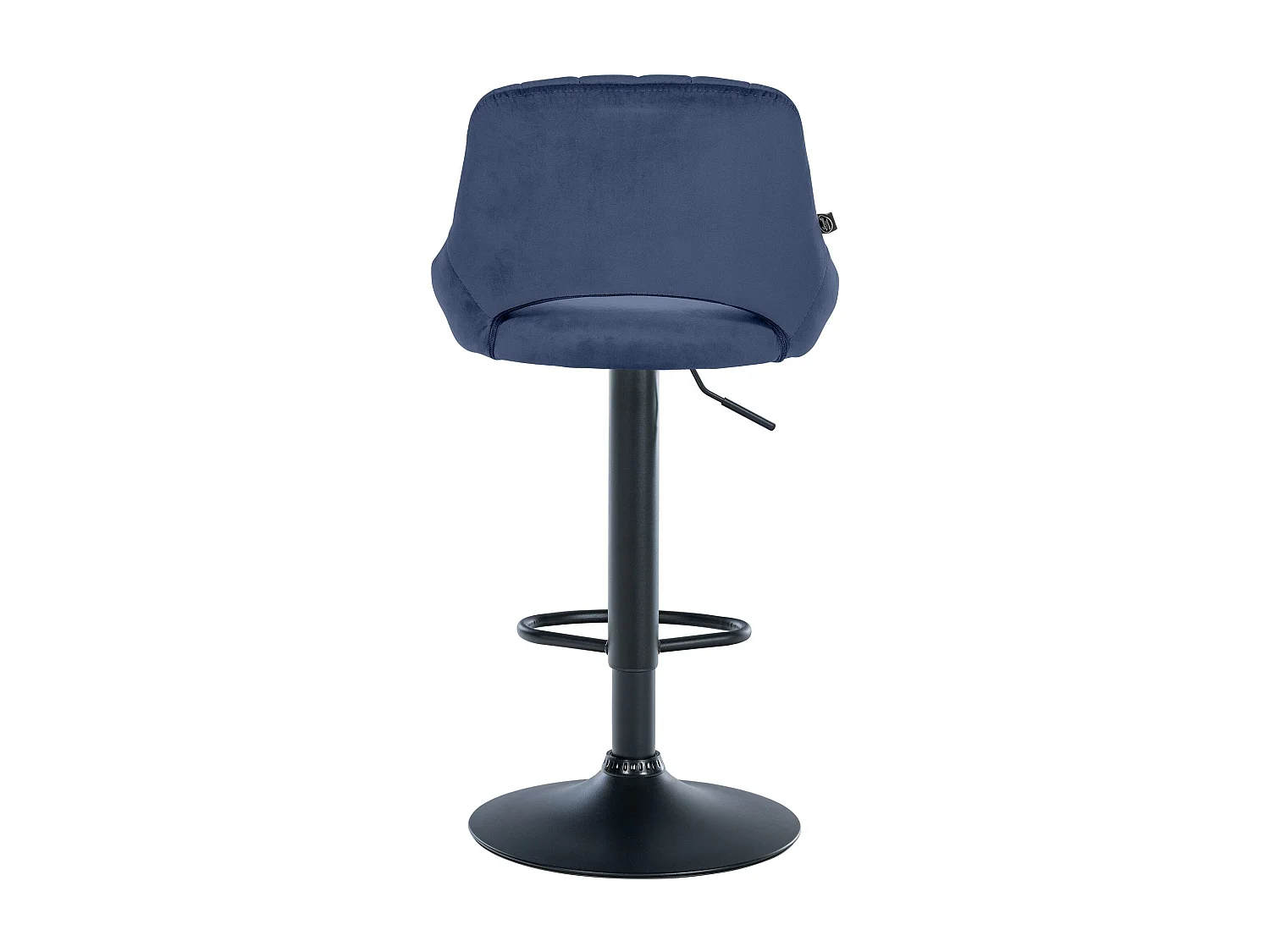 Lot de 2  Tabouret de bar - Velours - Bleu - Milet