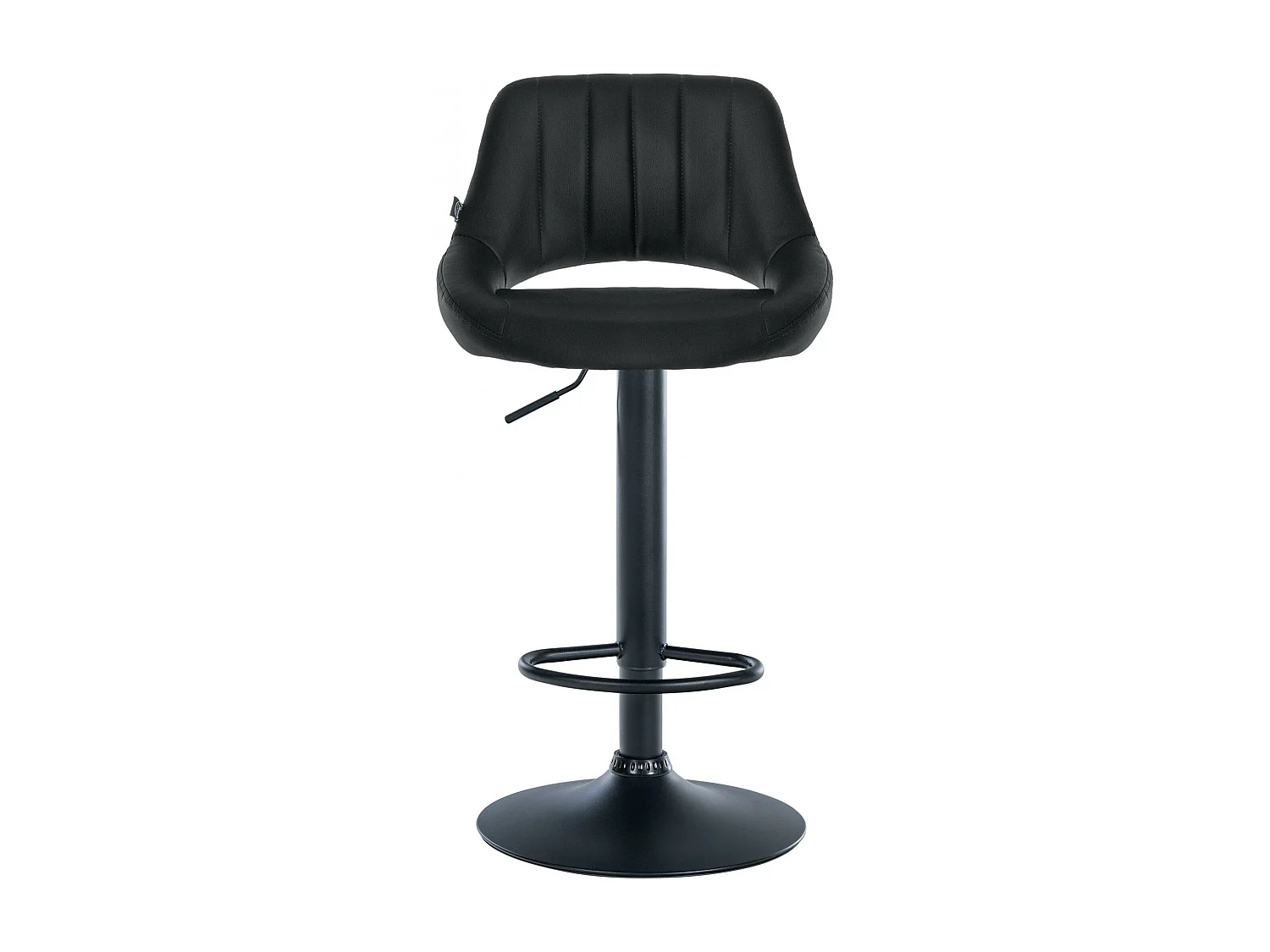 Tabouret de bar - Similicuir & Noir - Noir - Milet