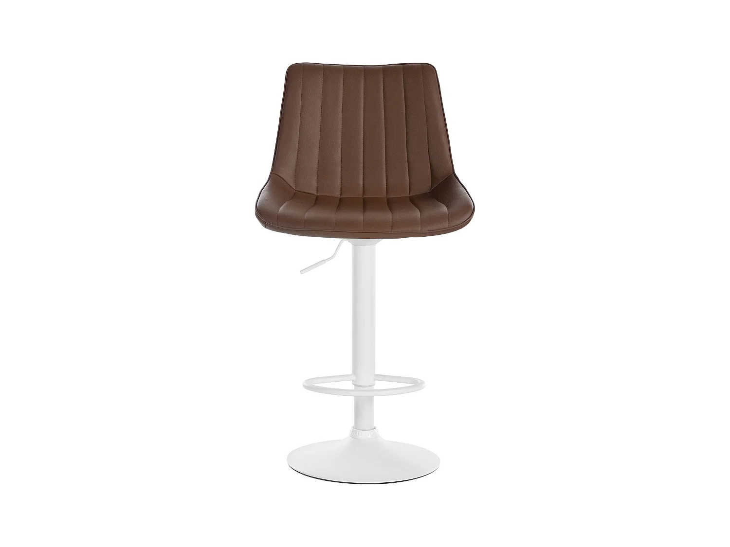 Lot de 2  Tabouret de bar - Similicuir - Marron - Toni