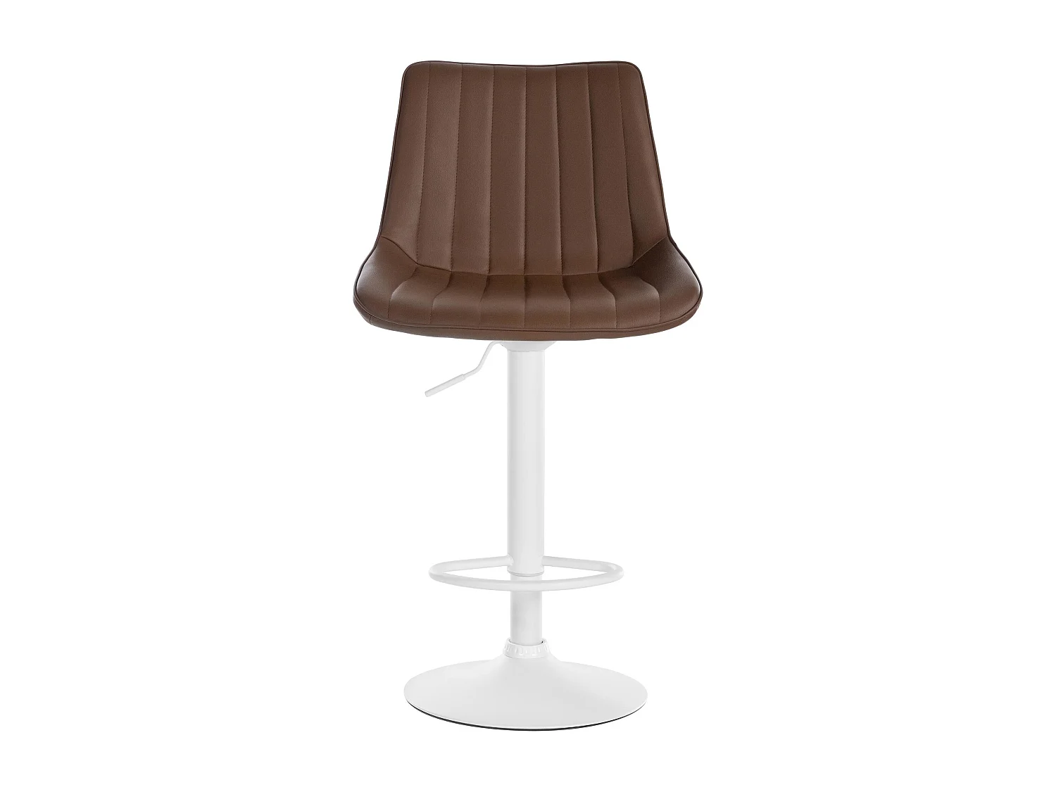 Lot de 2  Tabouret de bar - Similicuir - Marron - Toni