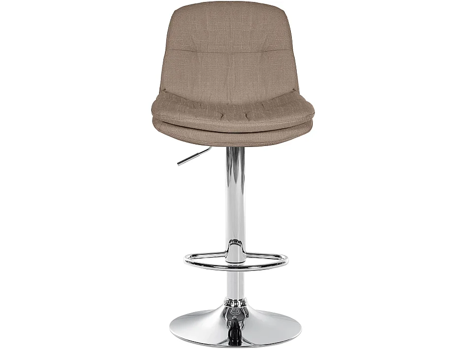 Tabouret de bar - Tissu - Taupe - Laurel