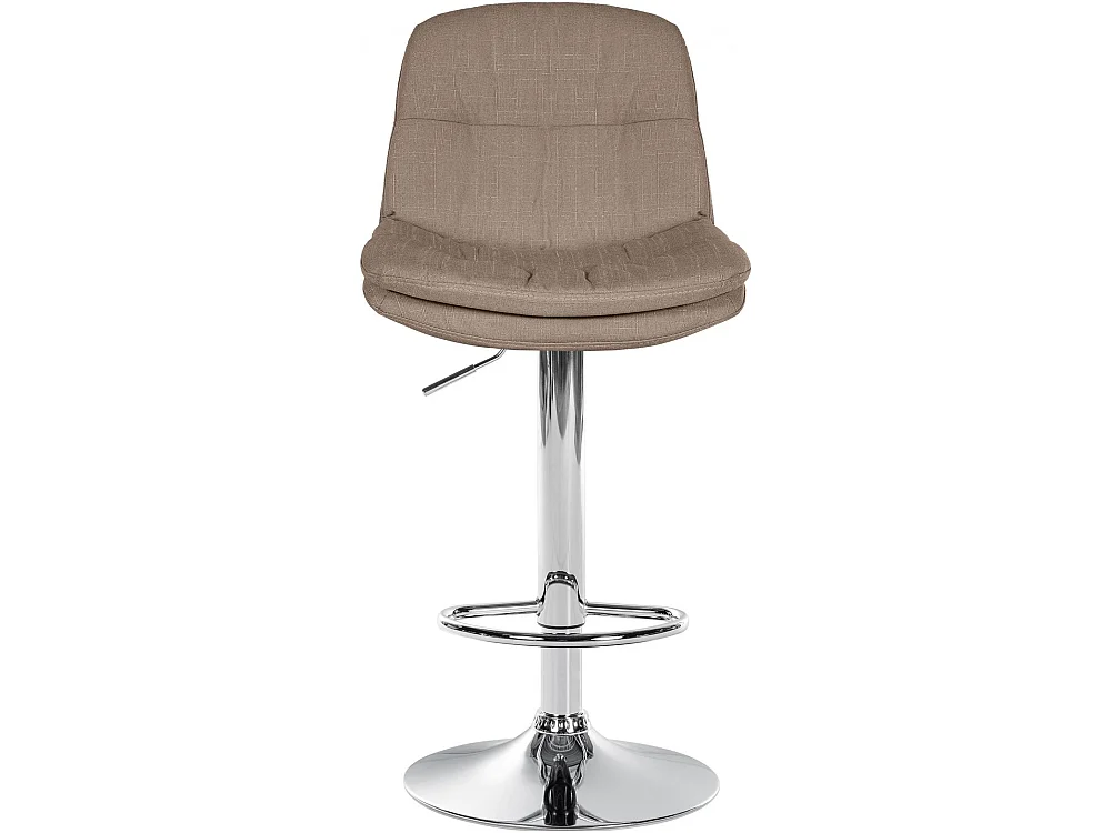 Tabouret de bar - Tissu - Taupe - Laurel