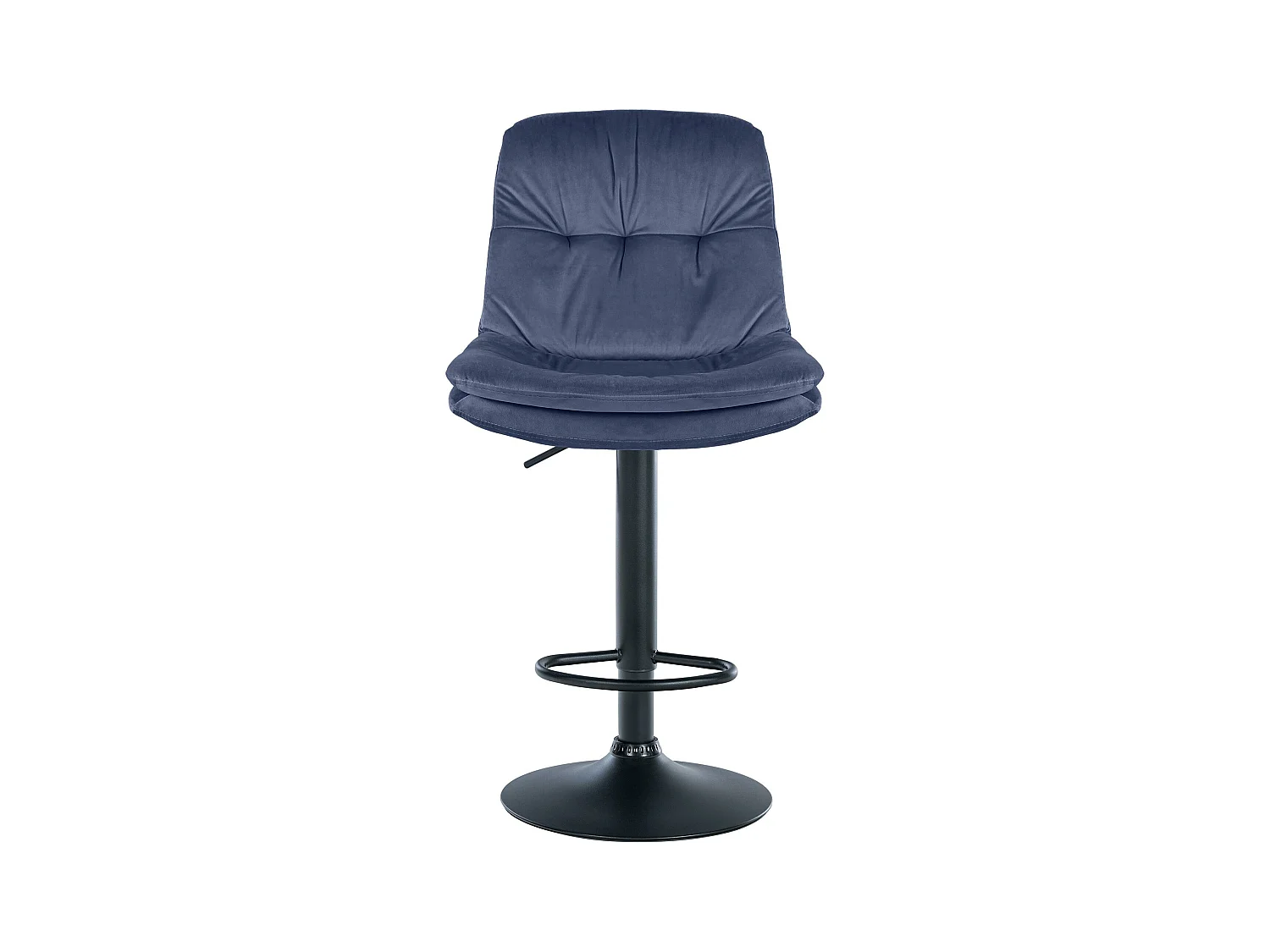 Tabouret de bar - Velours - Bleu - Laurel